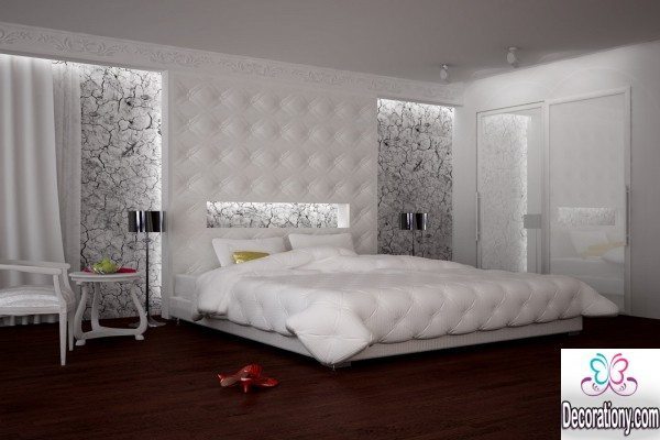 modern white bedroom