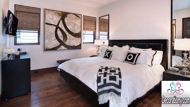 bedroom with wooden floor