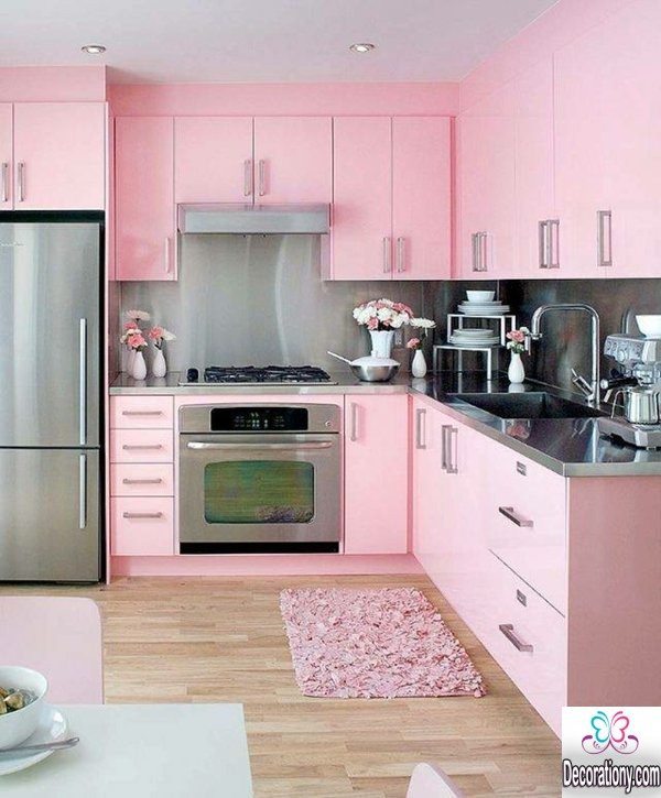 pink kitchen decor