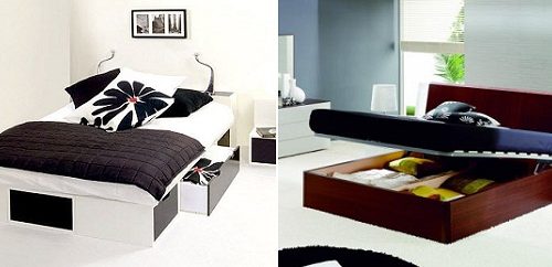 decorative bed storage ideas for small spaces apartment