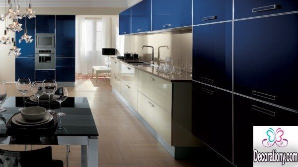 blue kitchen design