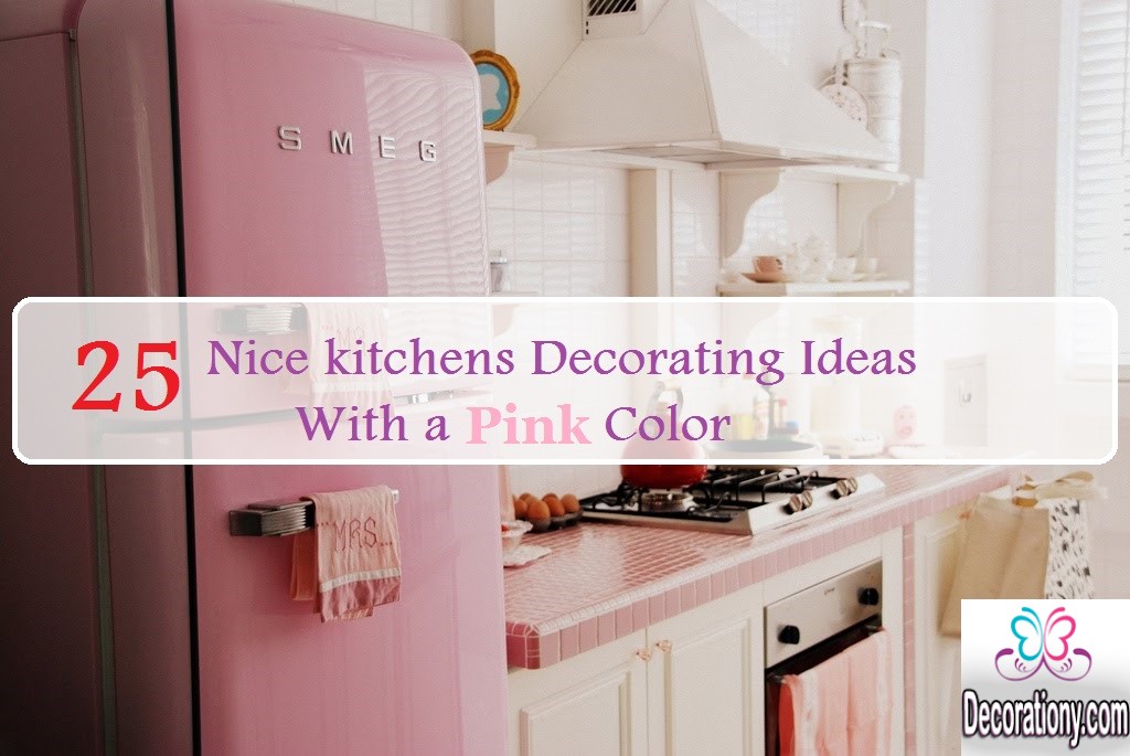 25 Nice kitchens Decorating Ideas With a Pink Color