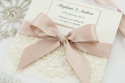 DIY wedding invitation