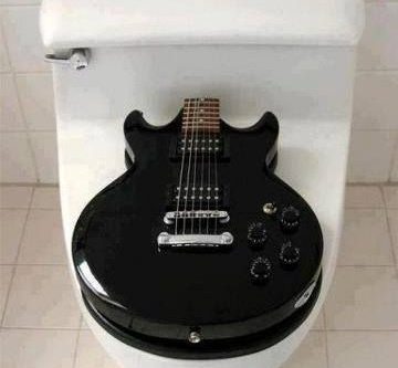 Guitar toilet seat idea