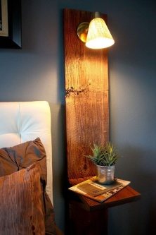 Modern Bedside table with lamp