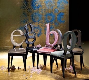 letter chairs design