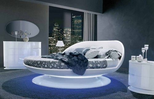 modern circle bed