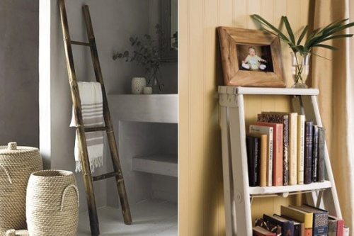 old ladder for home decor