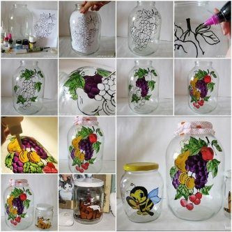 DIY Jars decor tutorial for kitchen