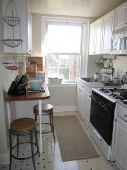 narrow kitchen design