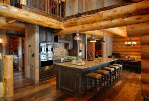 rustic farmhouse style kitchen