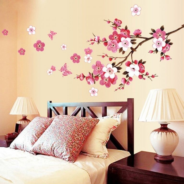 Roses & Flowers Bedroom Wall Decals Designs