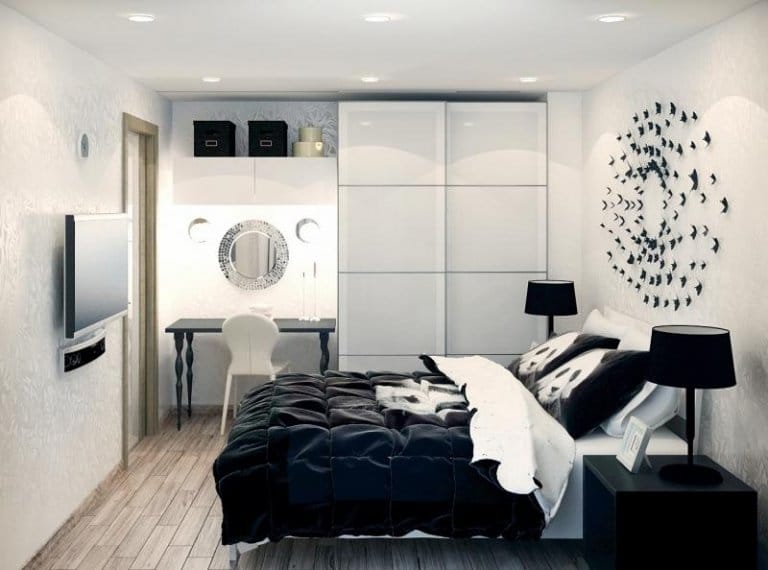 Black-white bedroom color ideas