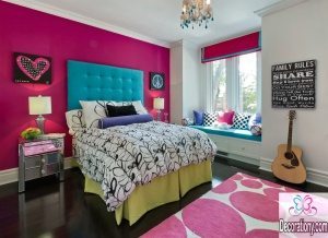 bold feature wall colors for bedroom