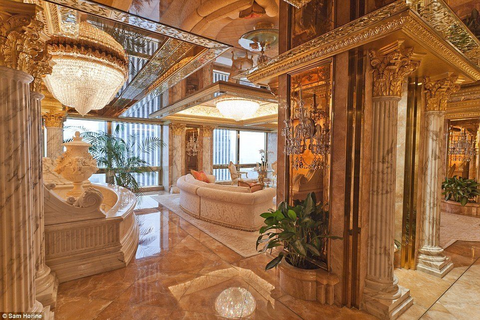 Donald Trump's house of luxury and lush life