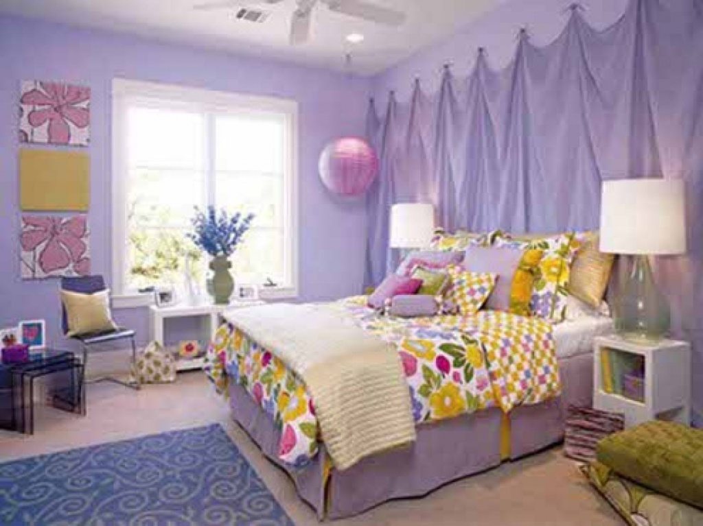 Purple&Yellow for girls room decor