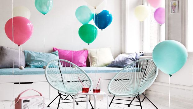 Cute balloon decorations idea