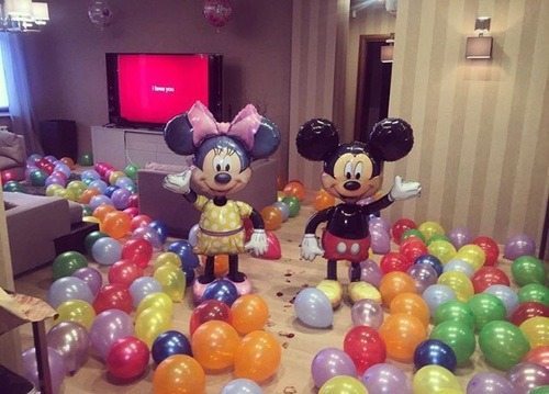 Minnie & Micky Mouse balloons decorations