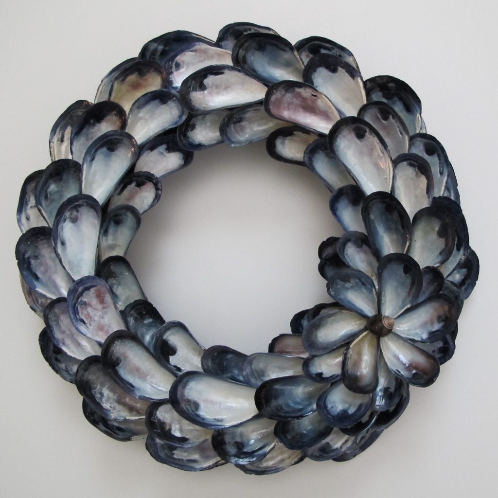 nautical wall decor mussel decorations