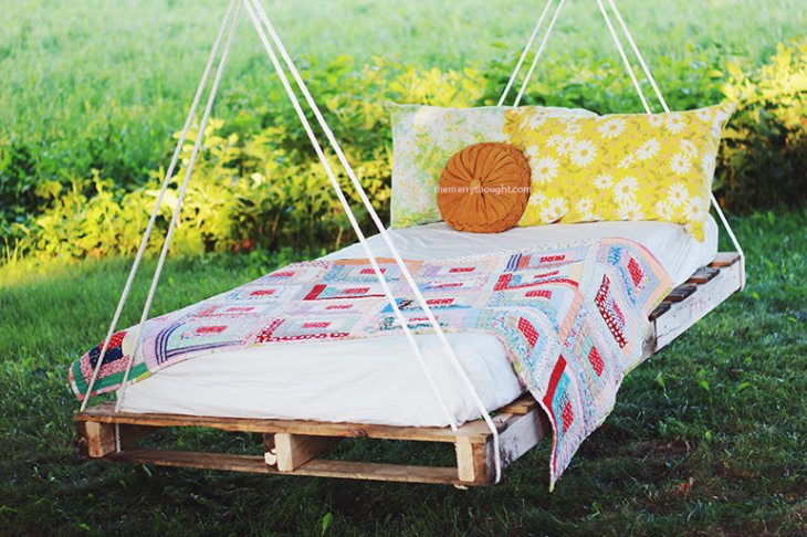 Patio outdoor furniture - wooden swing