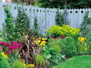 front yard ideas colorful flowers