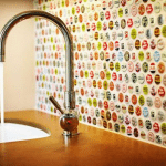 Bottlecap-backsplash-DIY kitchen