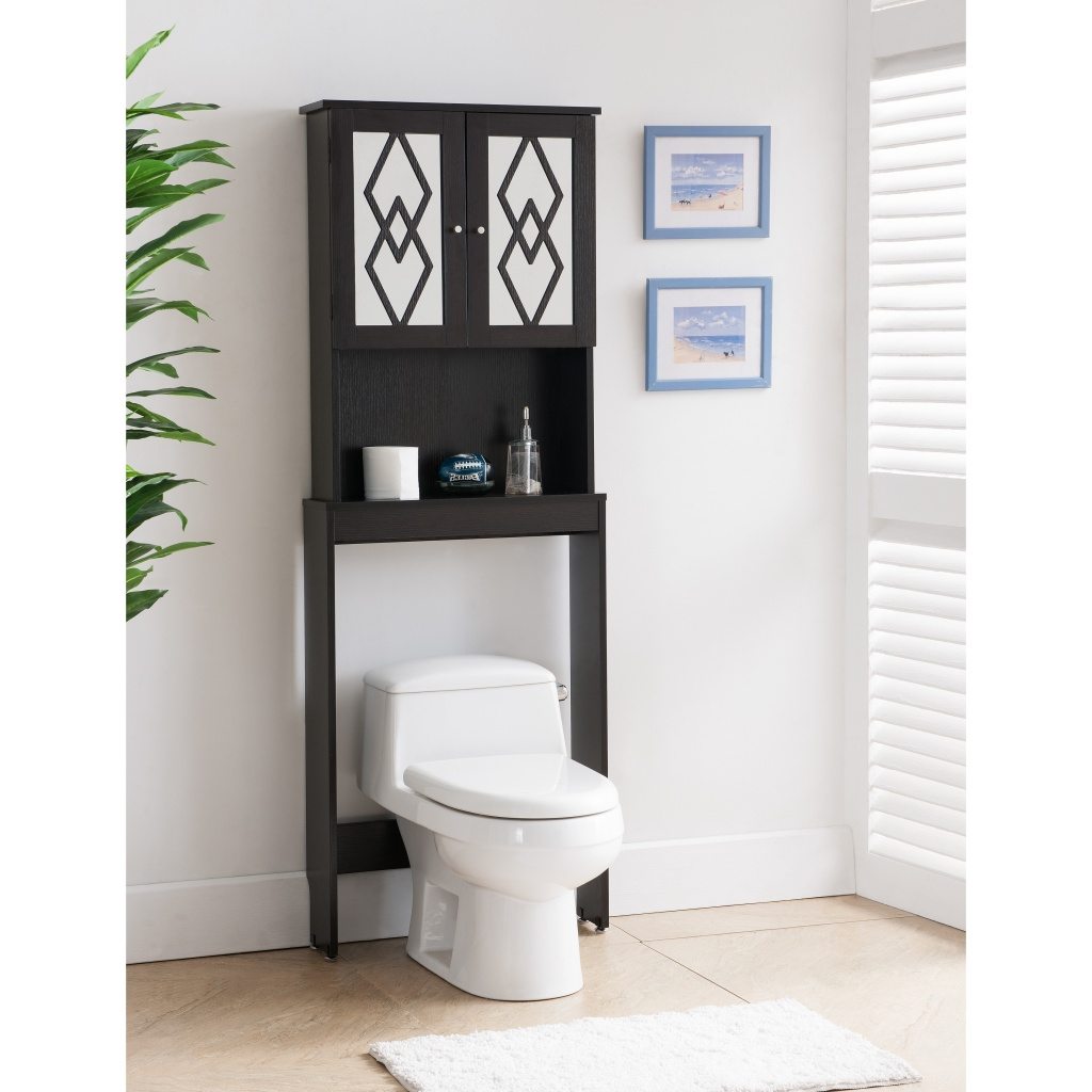 small black bathroom wall storage cabinets