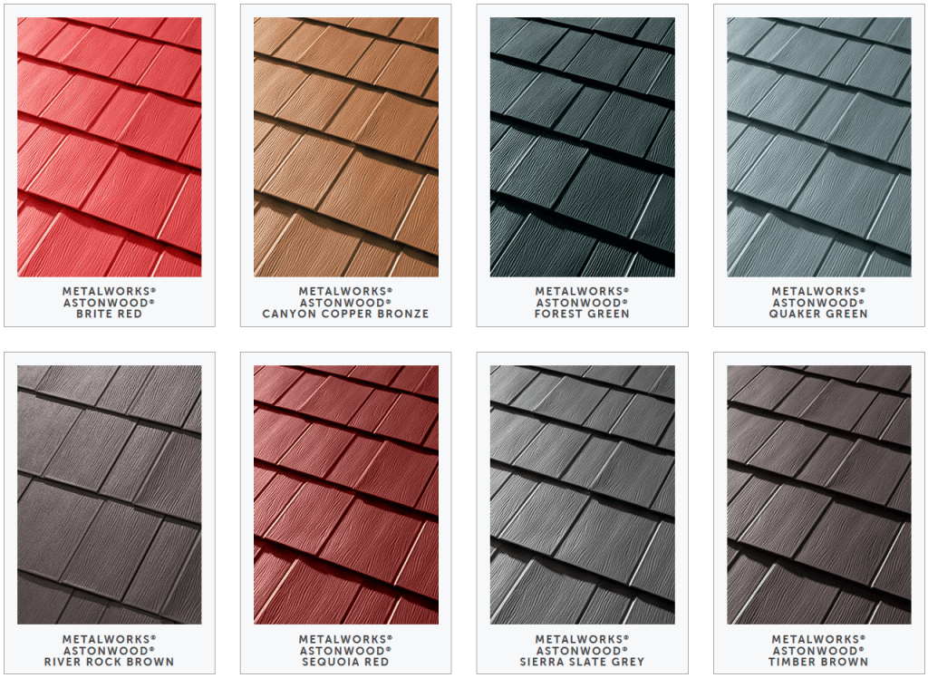 metal roof shingles types 