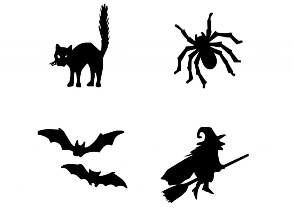 Printable halloween decoration stickers