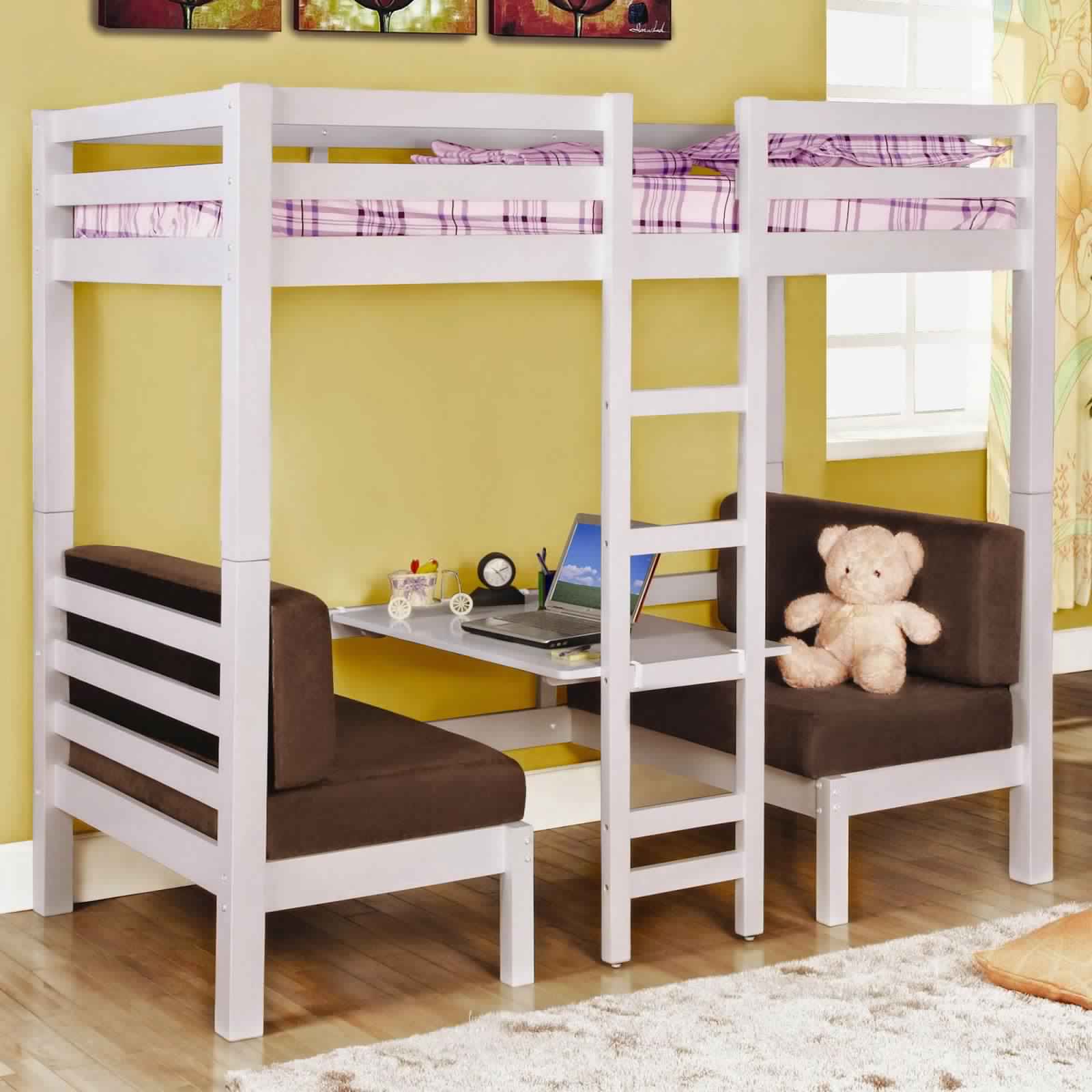 Bunk Bed with Desk for children