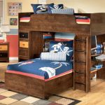 Bunk Bed with Desk in the Interior of the child