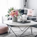 round coffee table decor