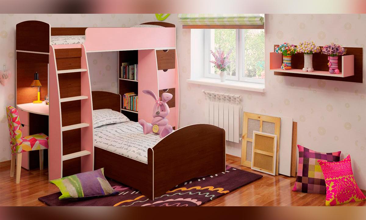 Bunk Bed with Desk nice design for girl