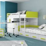 Bunk Bed with Desk Modular wall unit with bed