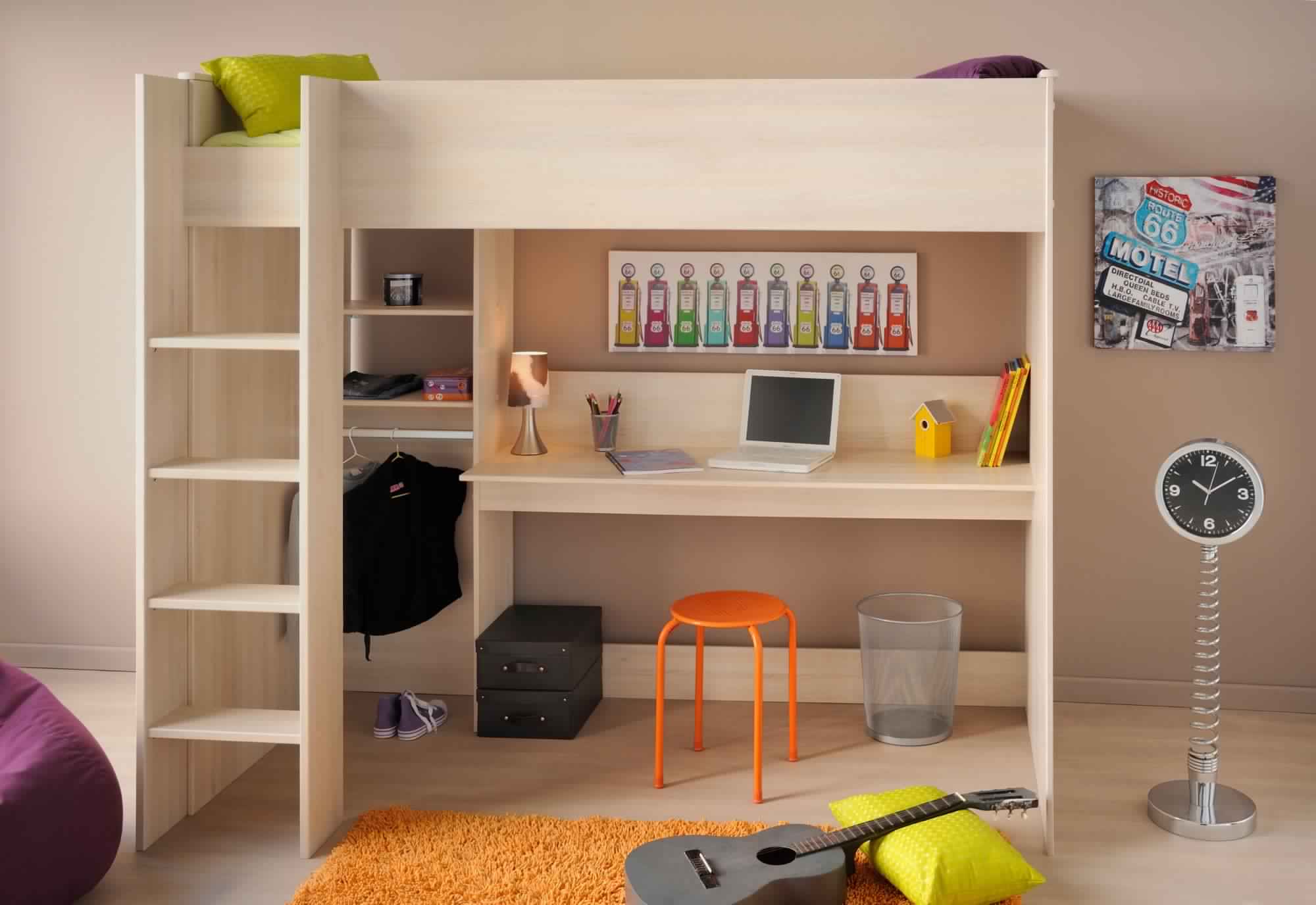 Bunk Bed with Desk for teenagers to save their issues