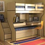 Bunk Bed with Desk boys bunk bed