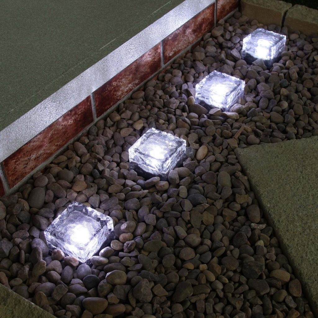 solar lighting blocks for gardens