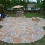 stone patio informal pattern