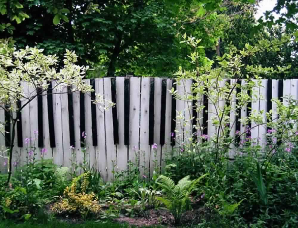 Privacy Fence Ideas-fence panels piano decorative design