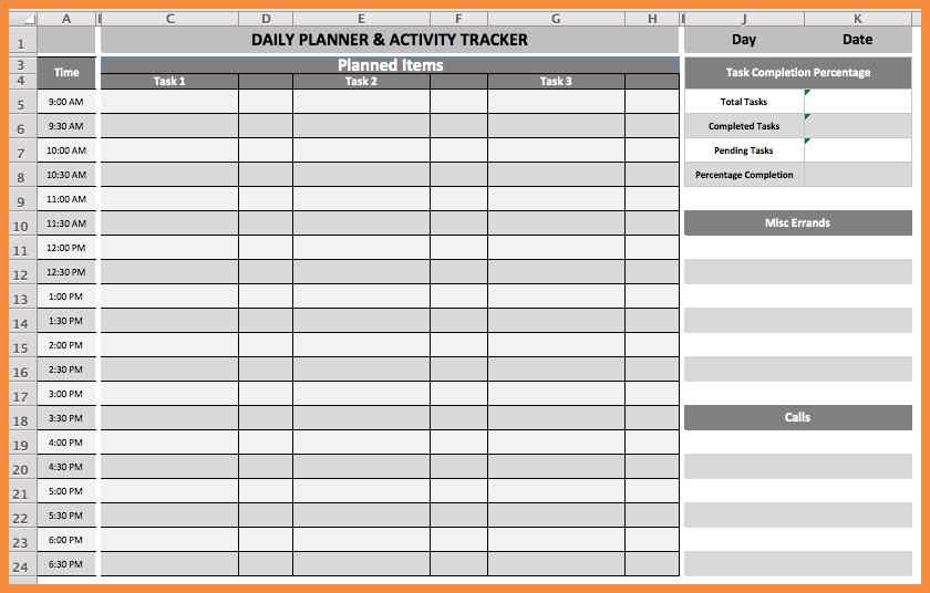 Daily Planner Printable - Daily Task Organizer