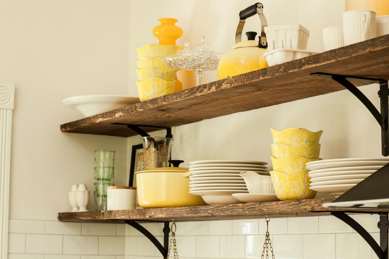 Rustic Kitchen Cabinets - Style Shelve Kitchen cabinet