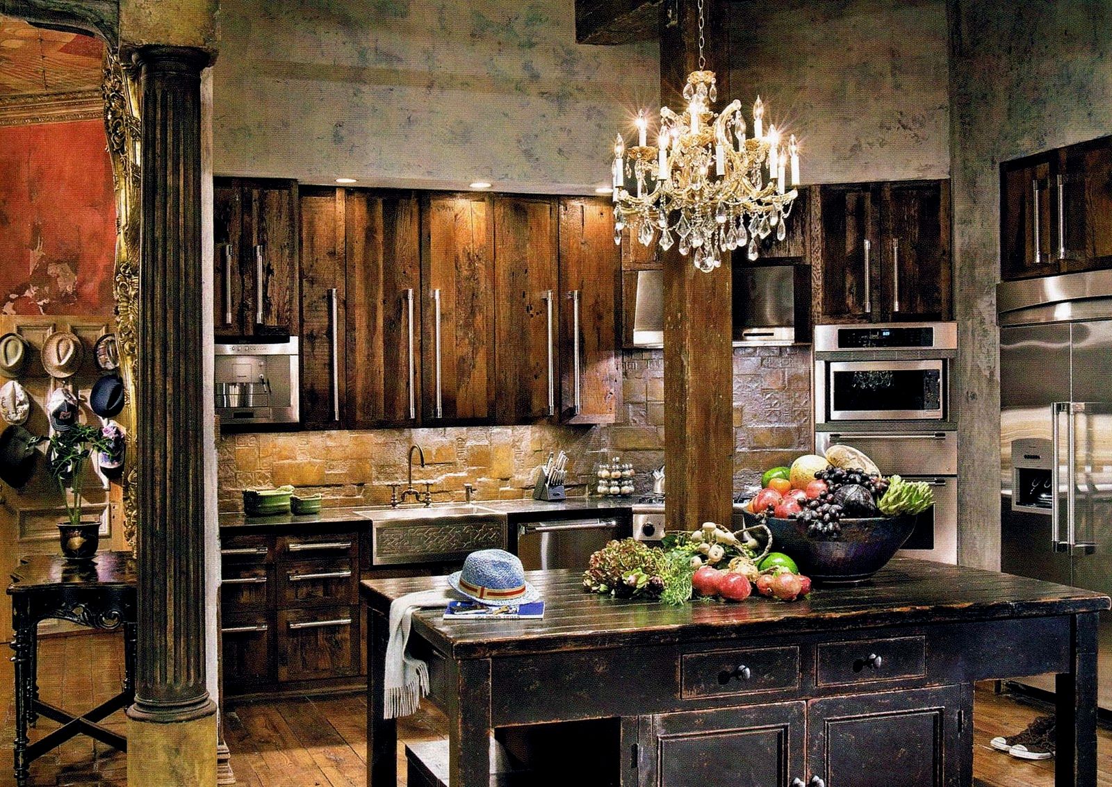 Rustic Kitchen Cabinets - fascinating cherry wood cabinets kitchen décor