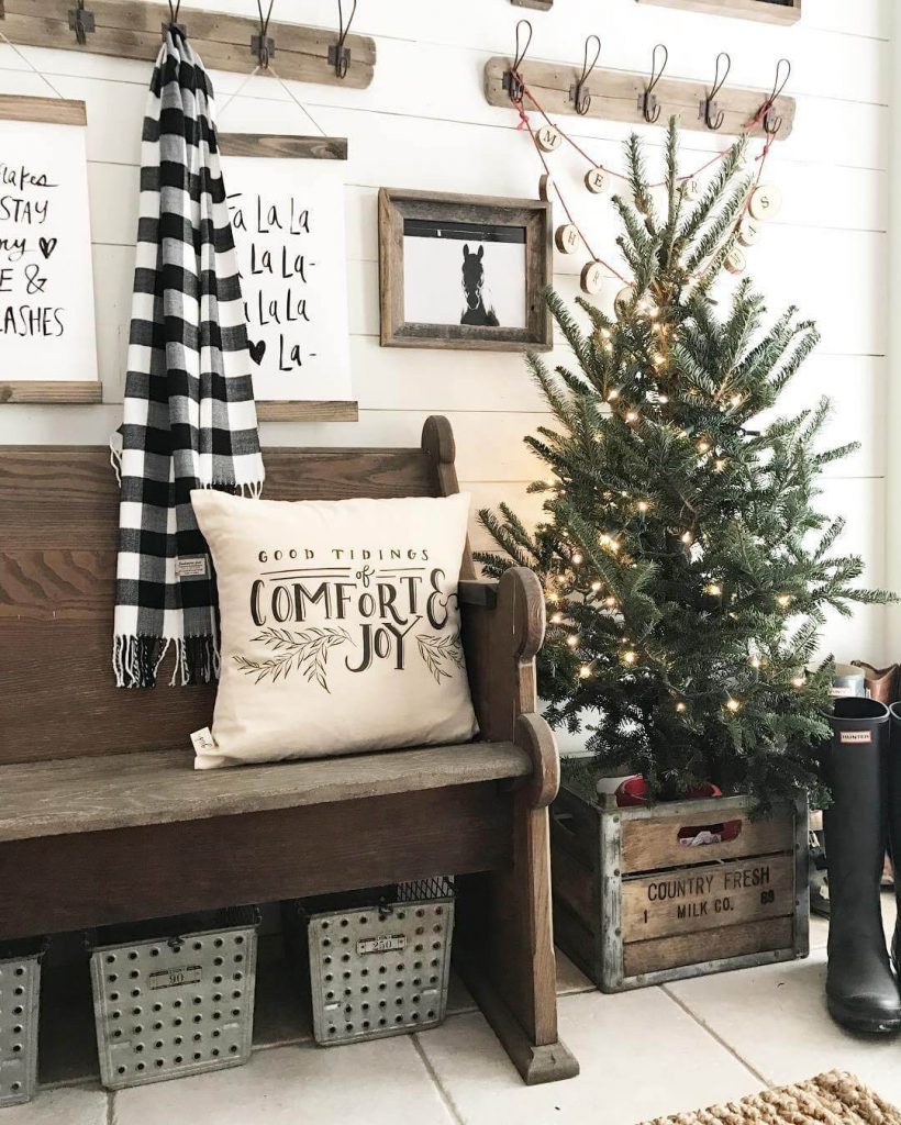 farmhouse christmas decor pinterest