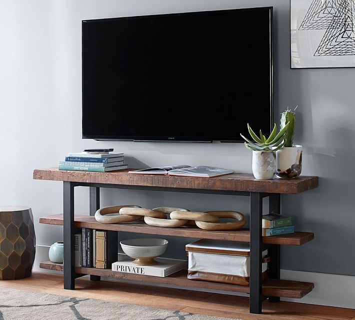 wood media console